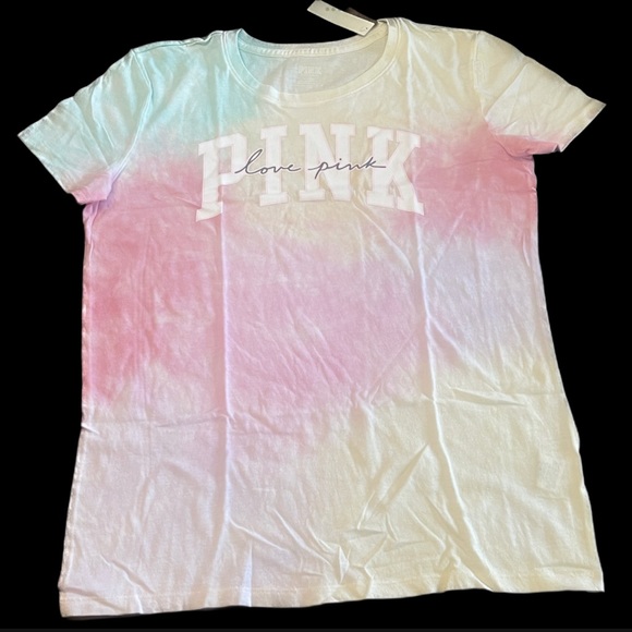 NEW VICTORIAS SECRET PINK FREYA TIE DYE TEE SHIRT & SHORTS (OR LEGGINGS) XS-XXL - Picture 12 of 12